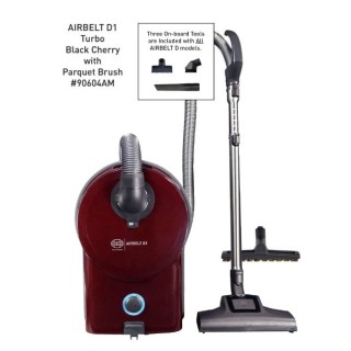 Sebo 90604AM Airbelt D1 Turbo Canister Vacuum Black Cherry